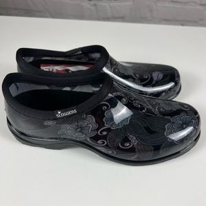 NEW Sloggers Grey Floral Waterproof Garden & Rain Shoes